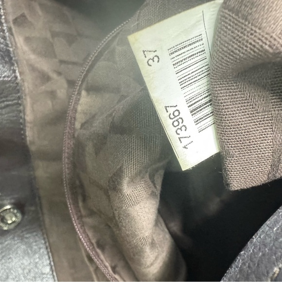 FURLA Shoulder Bag  Brown & Orange Leather  Side Zippers Large Tote Straps - Picture 15 of 15